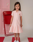 Pleated Polo Dress - Pink