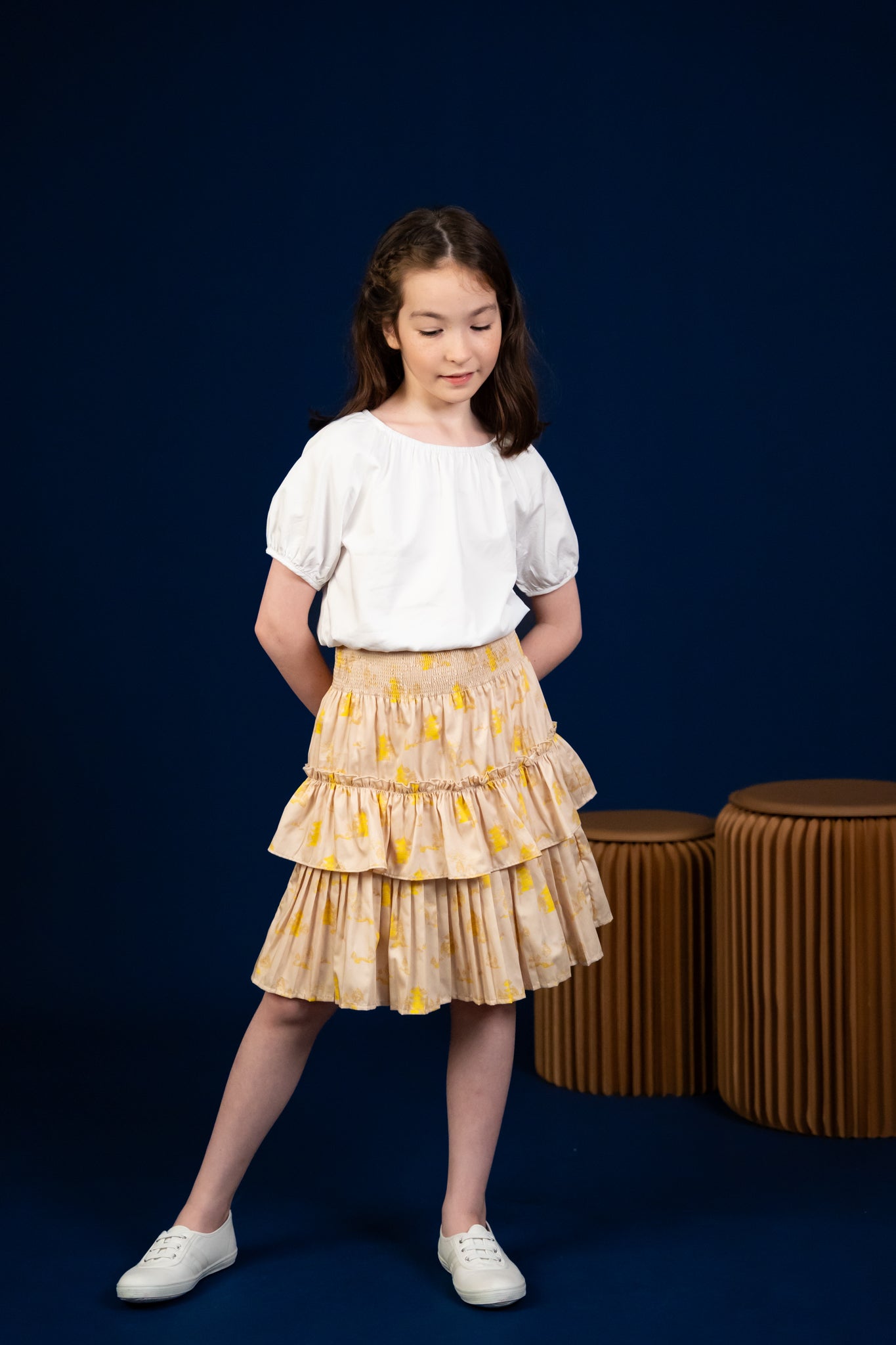 Izzy Skirt - Yellow Garden