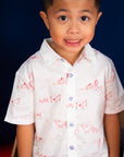 Little Man Shirt - White Zodiac Race