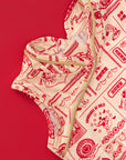 Jersey Flare Cheongsam - Lo Hei Mickey (Pre-order)