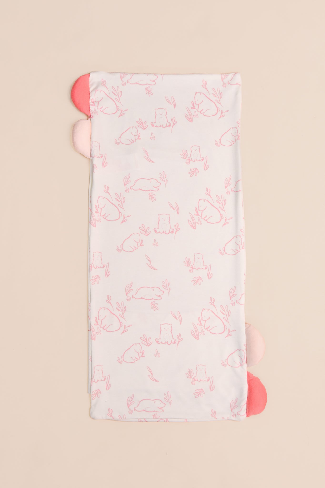 elly Pillow Case - Pink Beary Best (Pillow not included)