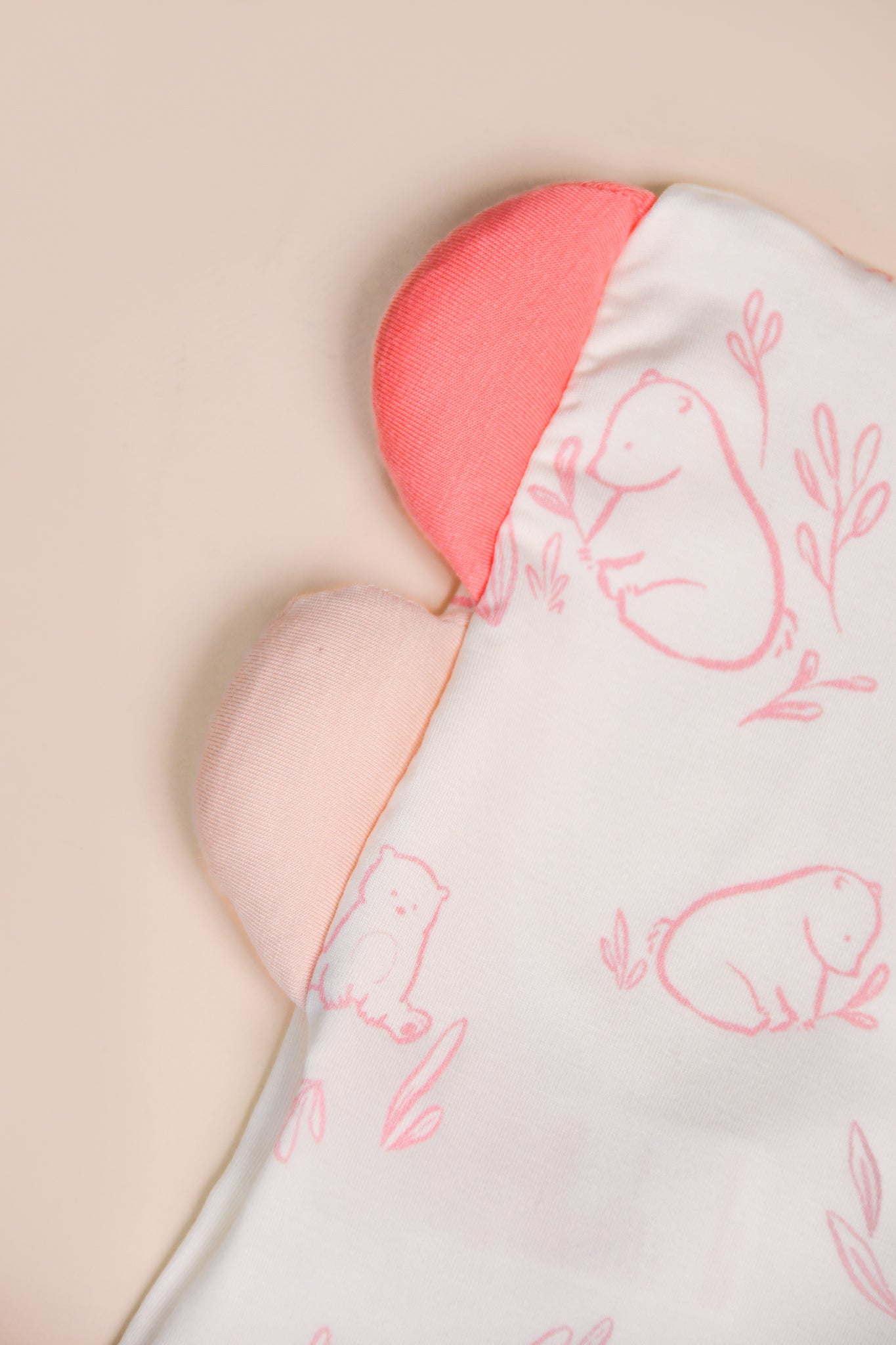 elly Pillow Case - Pink Beary Best (Pillow not included)