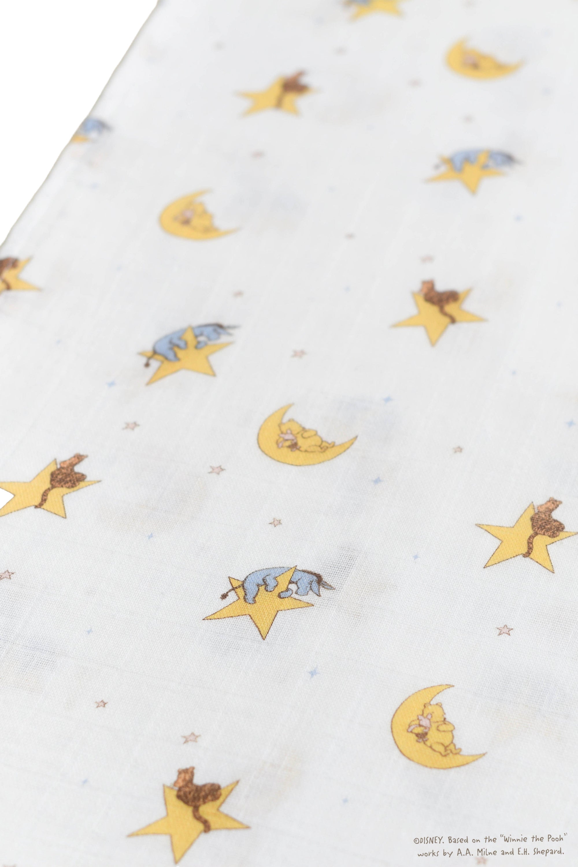 Organic Cotton Swaddle - Starry Pooh | The Elly Store