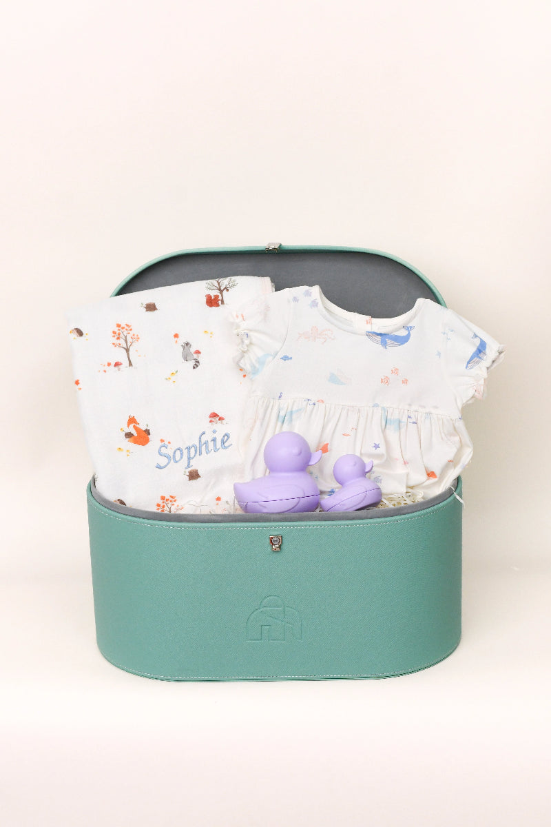 Pastel Baby Girl Keepsake Gift Set