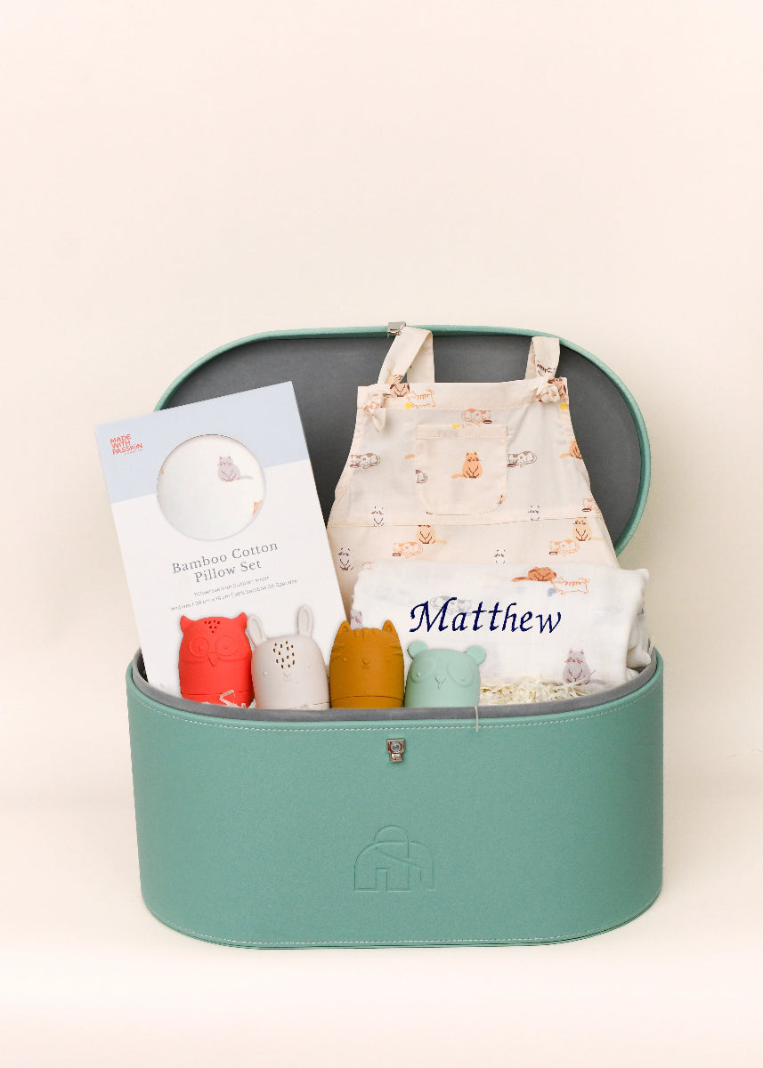 Cat Baby Keepsake Gift Set