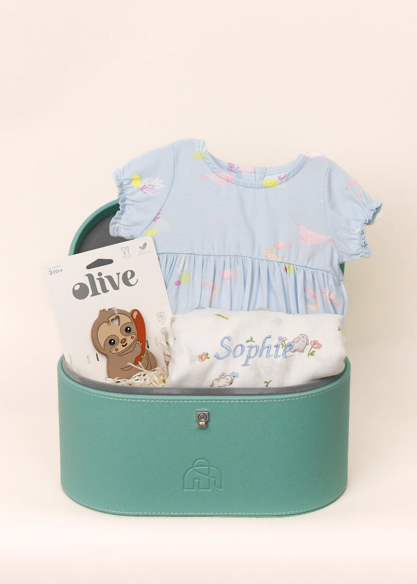 Narwhal Keepsake Gift Set - Baby Girl