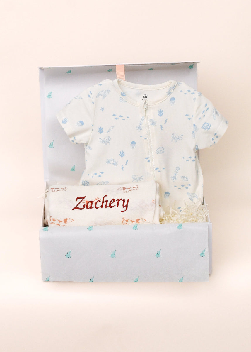 Welcome Baby Gift Set - Blue | The Elly Store
