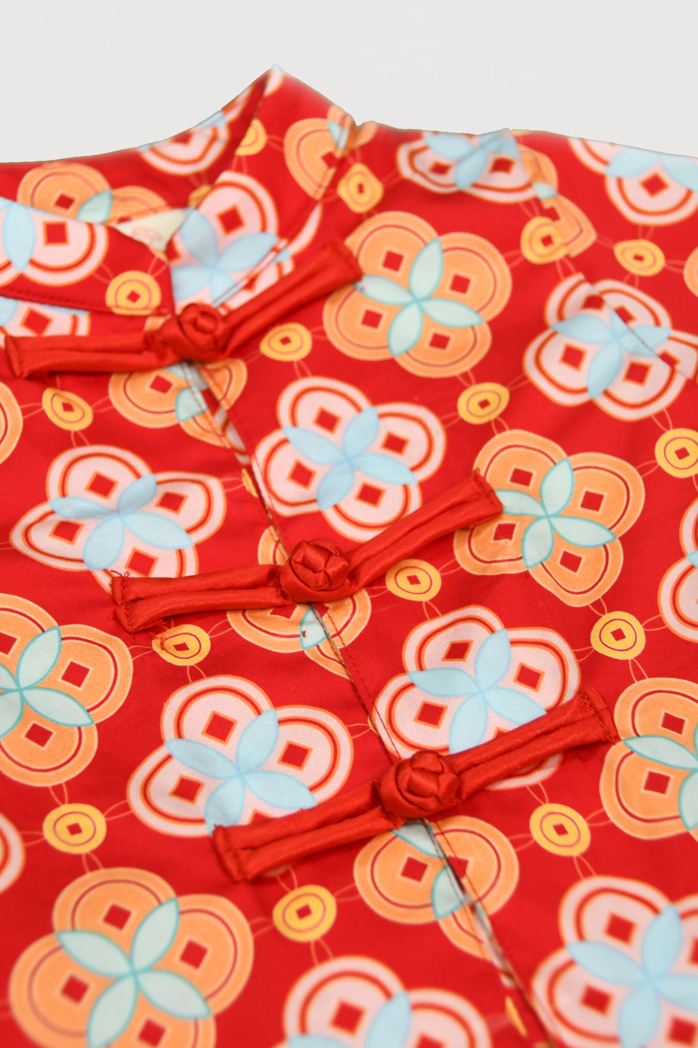 Tang Shirt - Red Lucky Coins