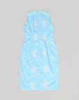 Ladies Mini Peony Cheongsam - Blue Cranes