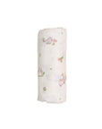 Bamboo Muslin Swaddle - Floral Bunny