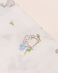 Bamboo Muslin Swaddle - Floral Bunny