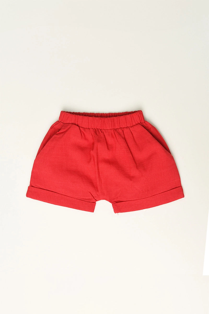 Elly CNY 2026 | Baby Shorts - Red