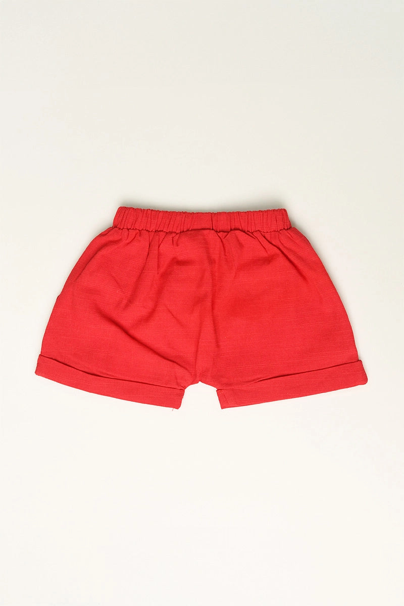 Elly CNY 2026 | Baby Shorts - Red
