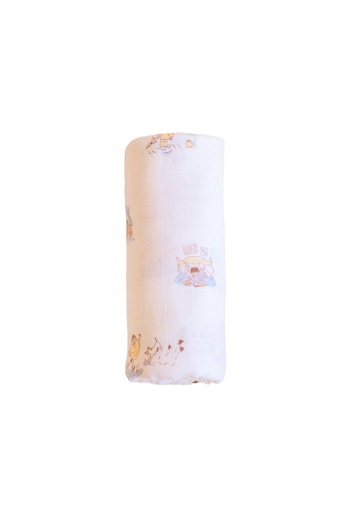 Premium Bamboo Swaddle - Rainy Day | Ideal for Newborn Baby Gifts | The Elly Store Singapore