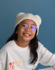 Double-Pom Beanie - Cream