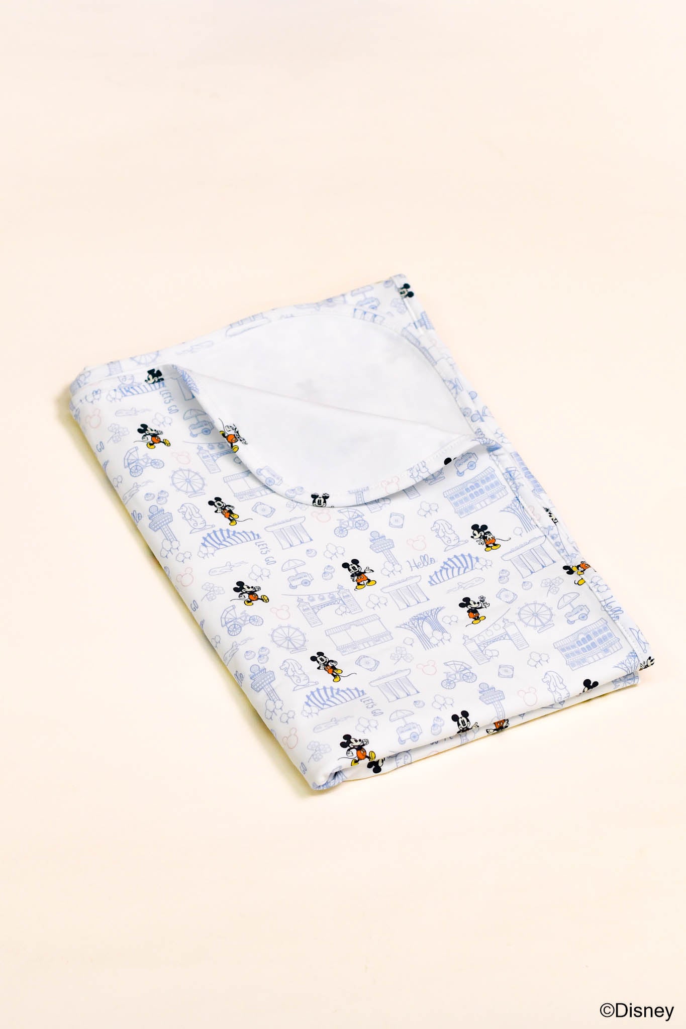 Jersey Blanket - Blue Hello Mickey