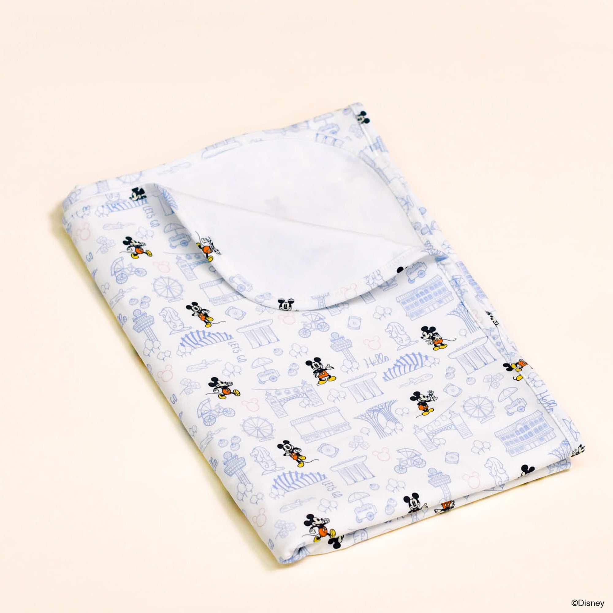 Jersey Blanket - Blue Hello Mickey