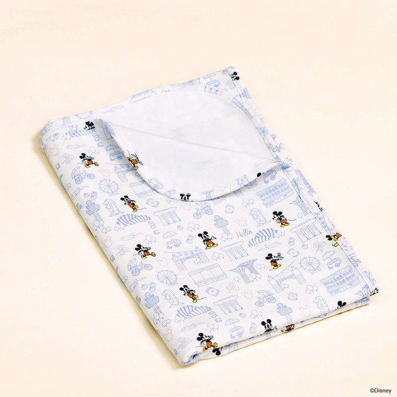 Jersey Blanket - Blue Hello Mickey