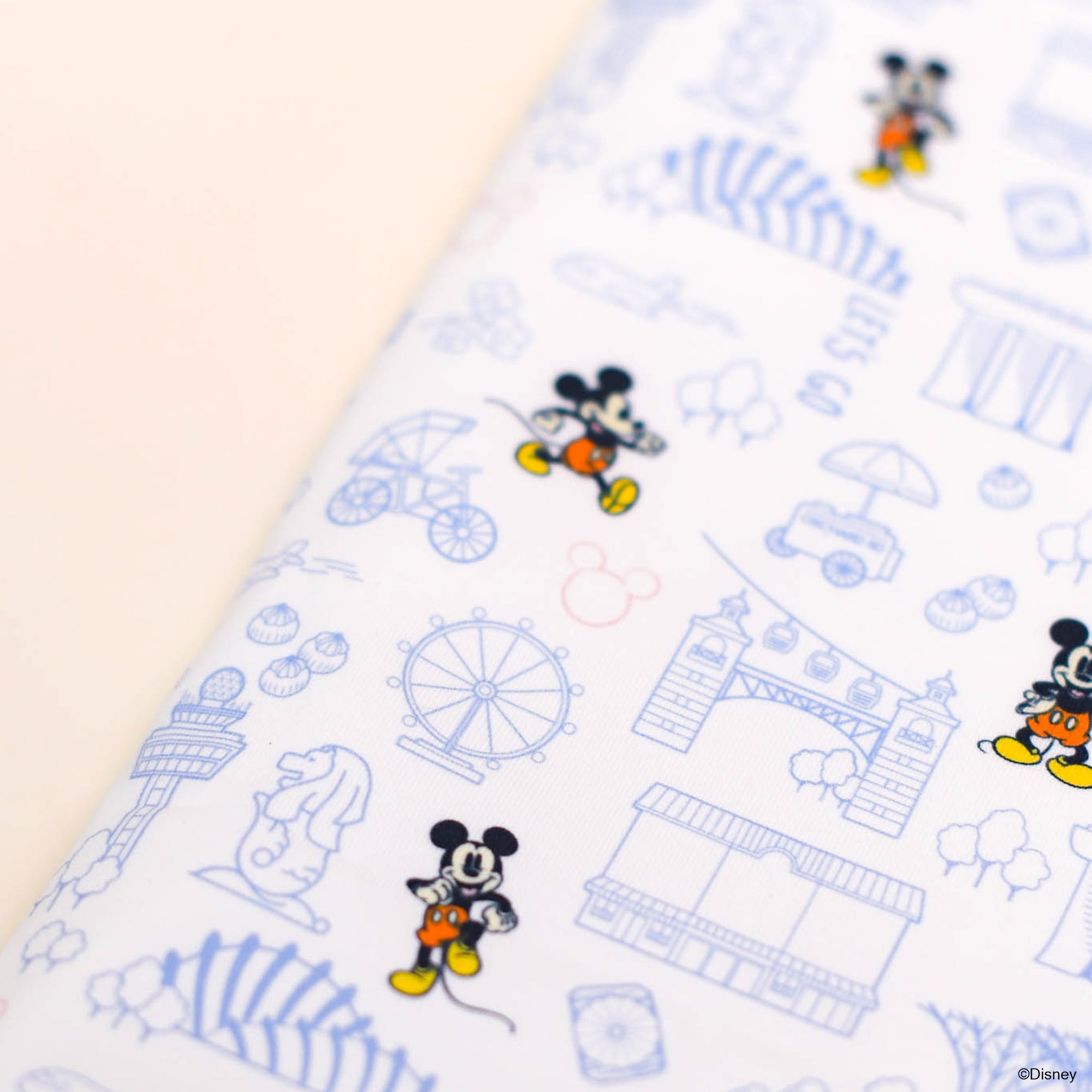 Jersey Blanket - Blue Hello Mickey