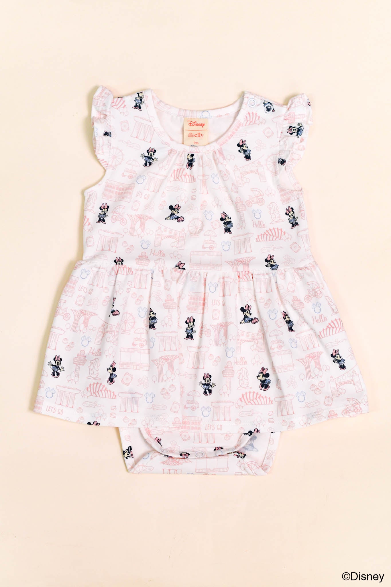 Kate Onesie Pink Hello Minnie - SG60 Disney | elly – The Elly Store