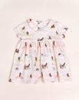 Clara Dress - Pink Chevron Mickey