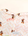 Clara Dress - Pink Chevron Mickey