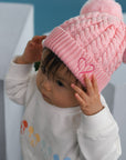 Double-Pom Beanie - Pink