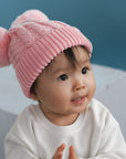 Double-Pom Beanie - Pink