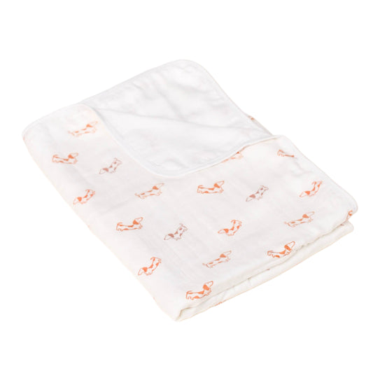 Bamboo Muslin Blanket - Hot Dogs