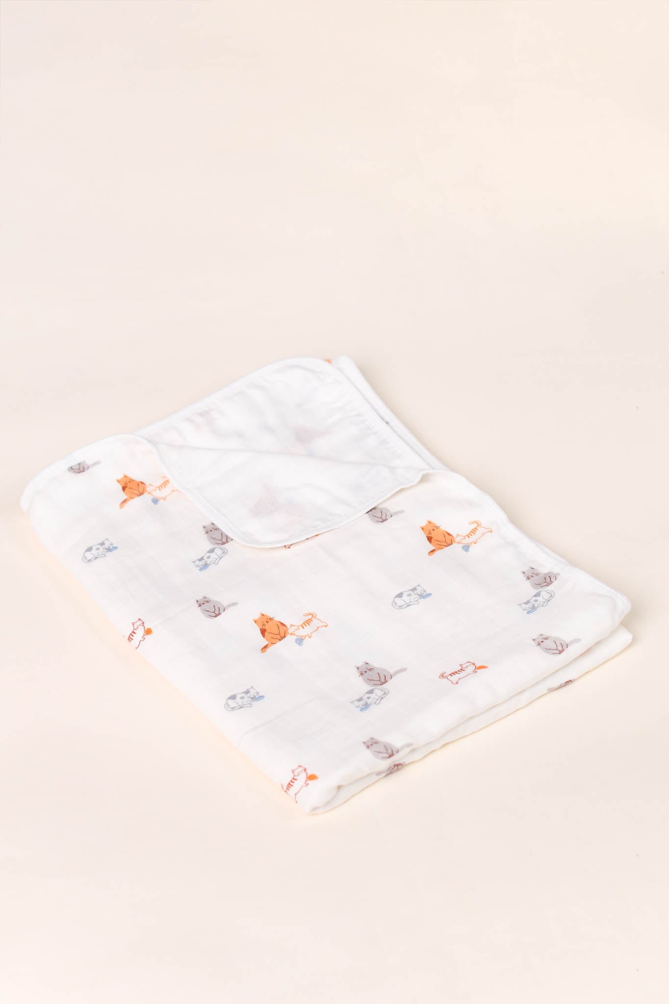 Bamboo Muslin Blanket - Sleepy Cats