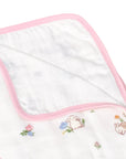Bamboo Muslin Blanket - Floral Bunny