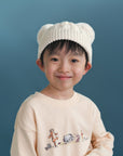 Double-Pom Beanie - Cream