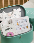 Minnie Onesie Personalisable Turquoise Gift Set (Medium)