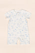Short-Sleeve Zip Romper - Blue Sea Creatures | The Elly Store