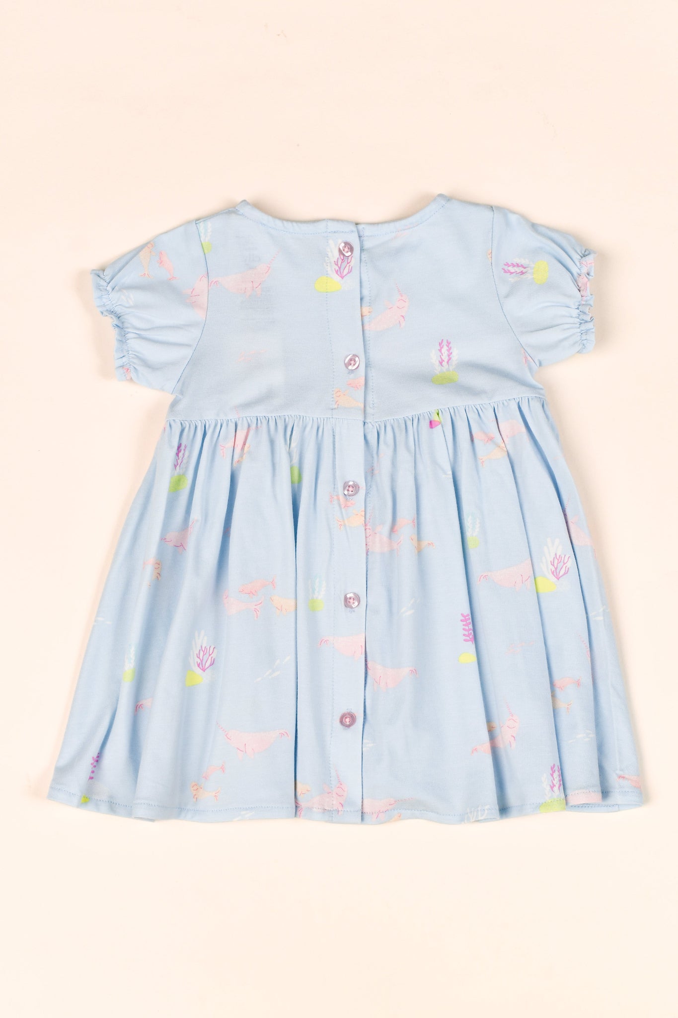 Scarlett Dress - Pink Narwhals | The Elly Store