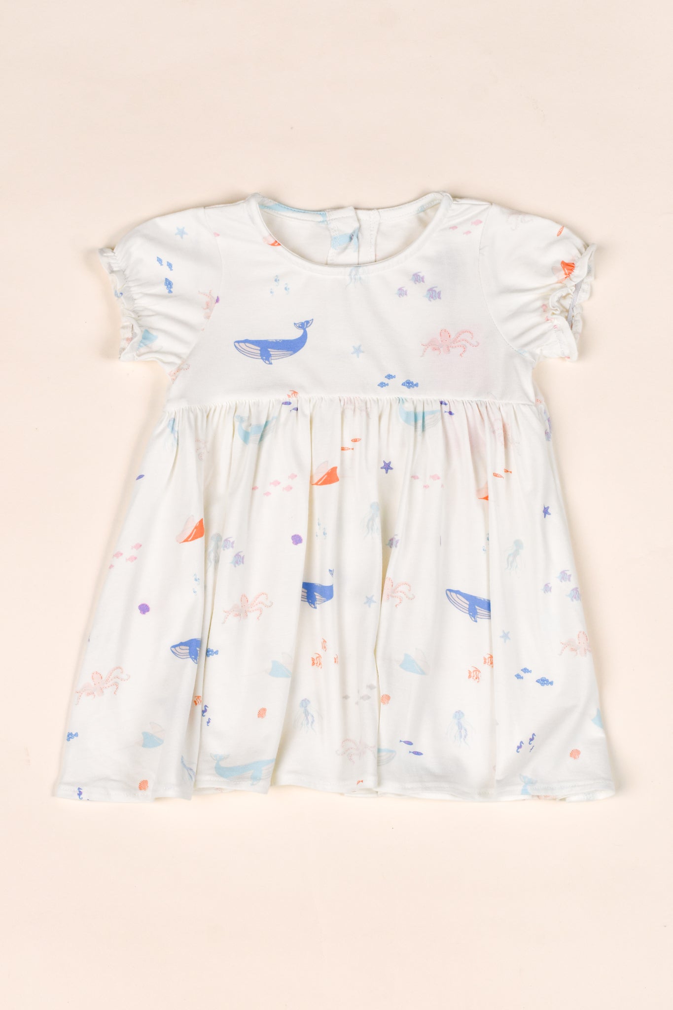 Scarlett Dress - Colourful Sea Creatures | The Elly Store
