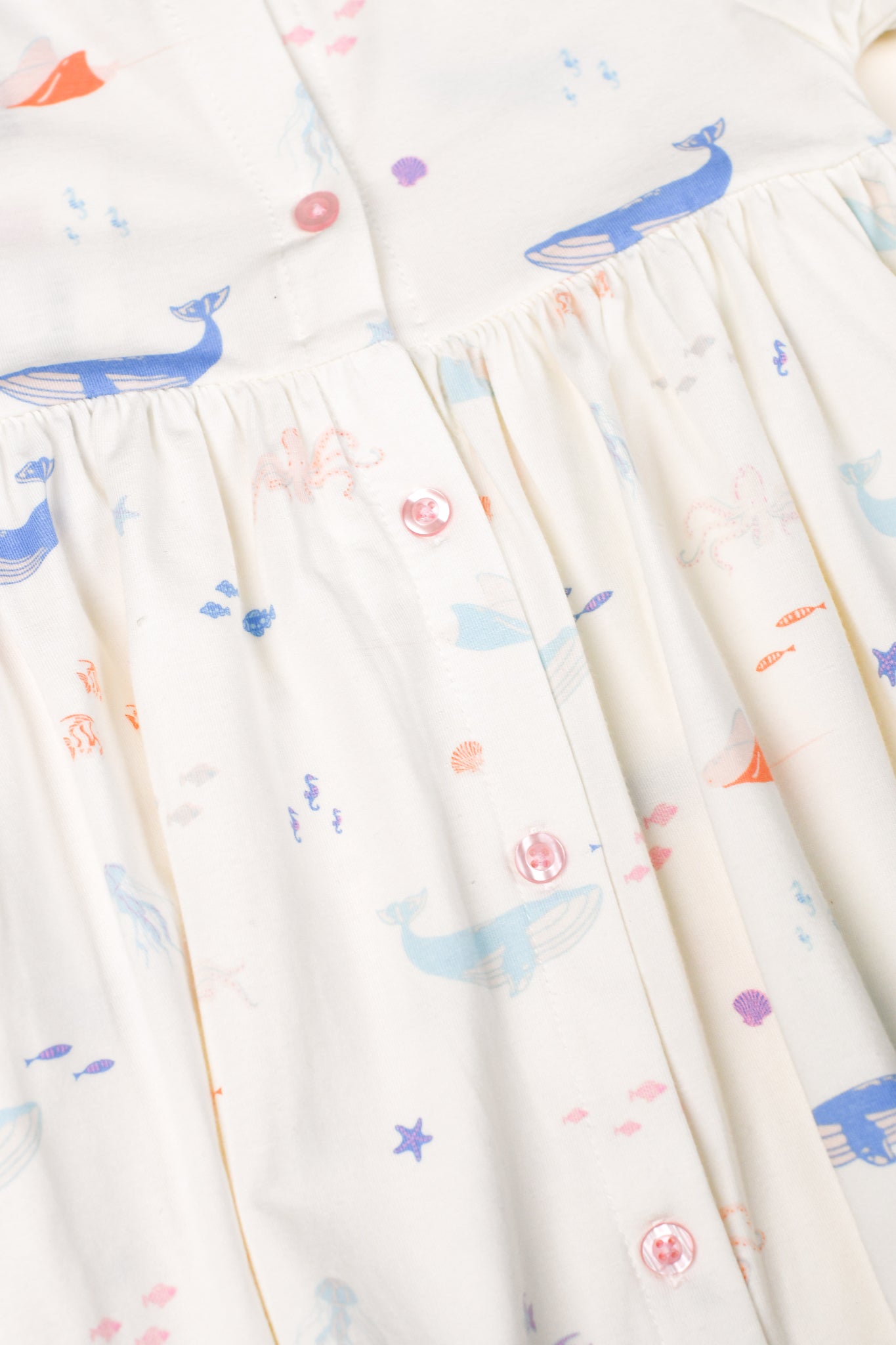 Scarlett Dress - Colourful Sea Creatures | The Elly Store