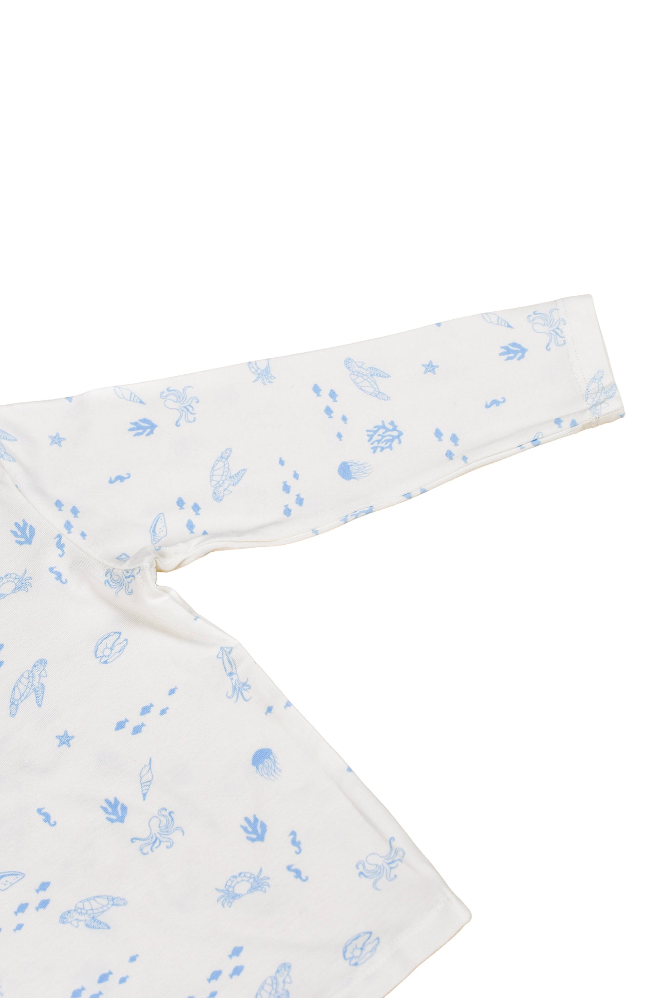 Long-Sleeve Pyjamas Set - Blue Sea Creatures | The Elly Store