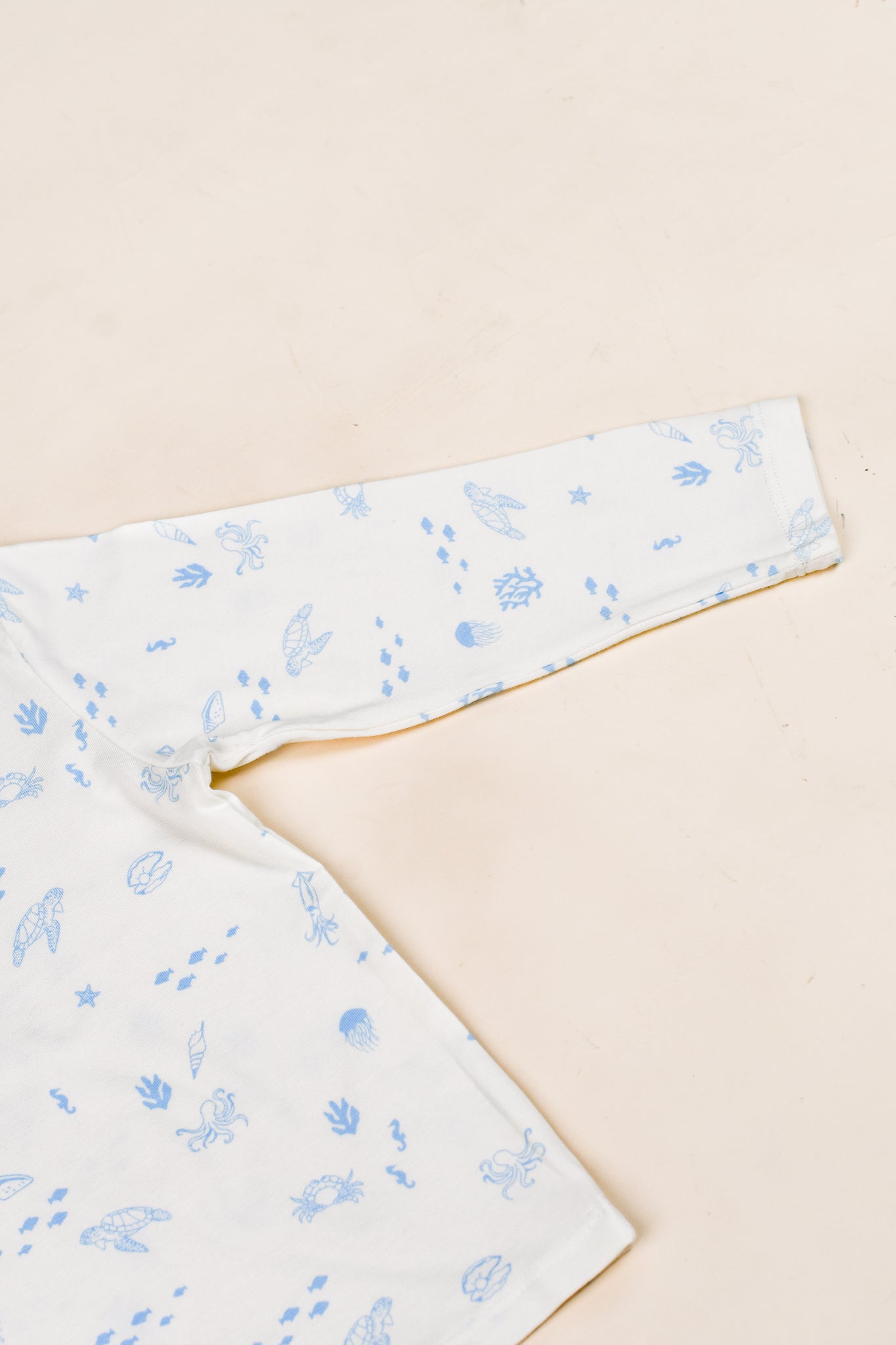 Long-Sleeve Pyjamas Set - Blue Sea Creatures | The Elly Store