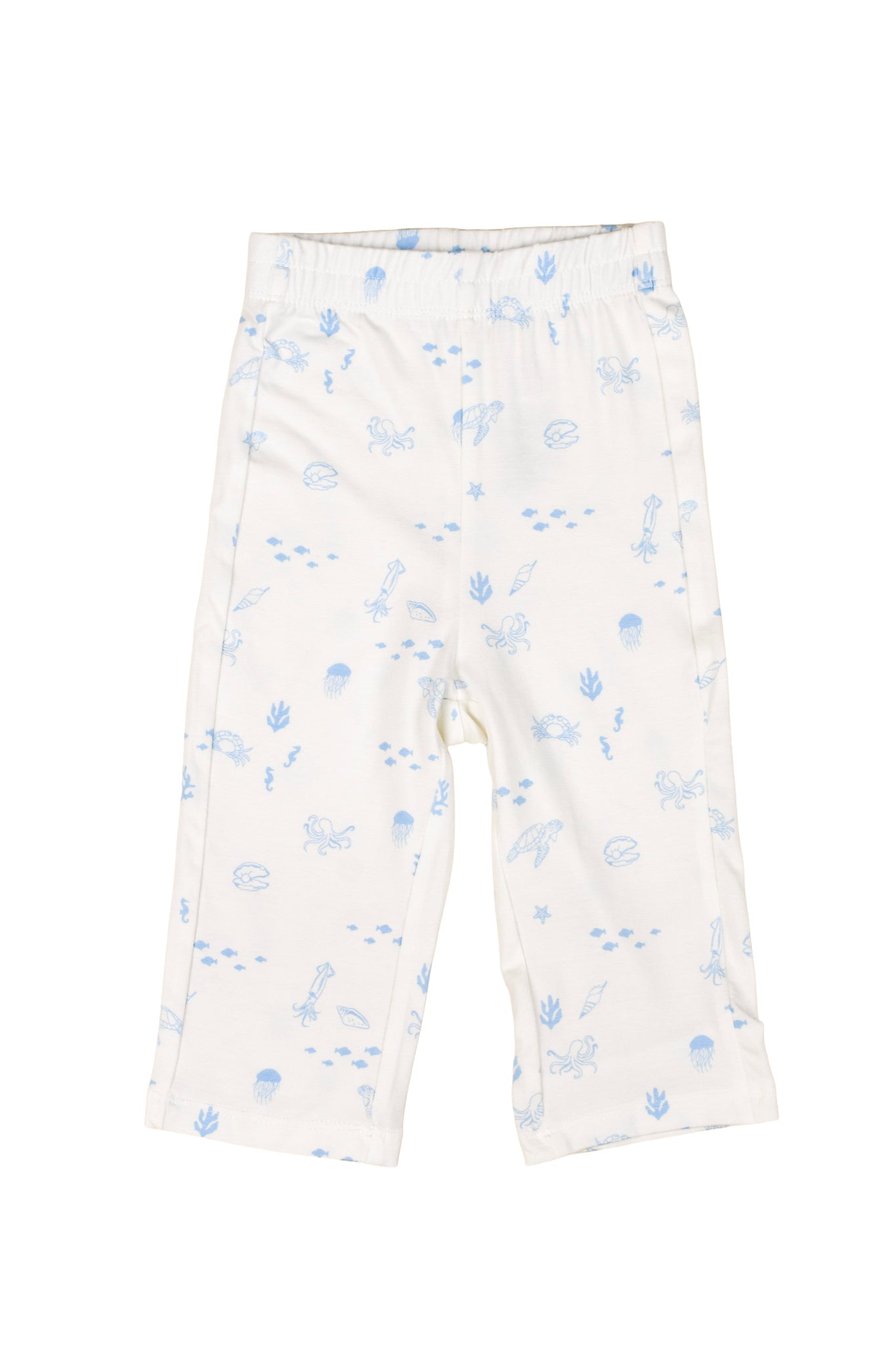 Long-Sleeve Pyjamas Set - Blue Sea Creatures | The Elly Store