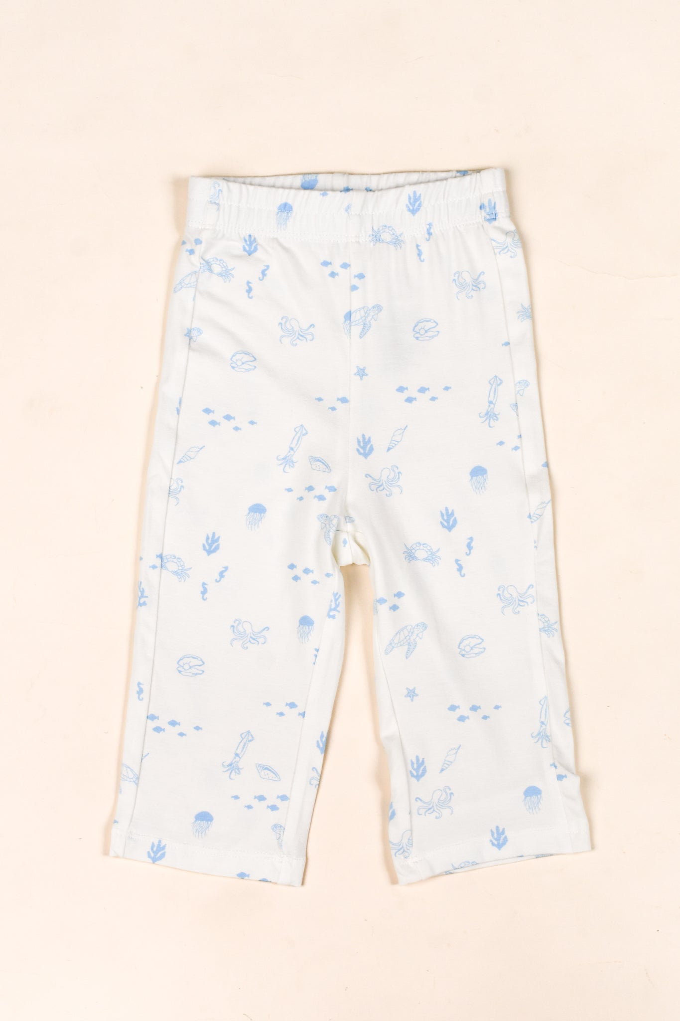 Long-Sleeve Pyjamas Set - Blue Sea Creatures | The Elly Store
