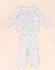 Long-Sleeve Pyjamas Set - Blue Sea Creatures | The Elly Store