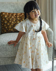 Claire Dress - Cream Latte Cats | The Elly Store