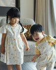 Claire Dress - Cream Latte Cats | The Elly Store