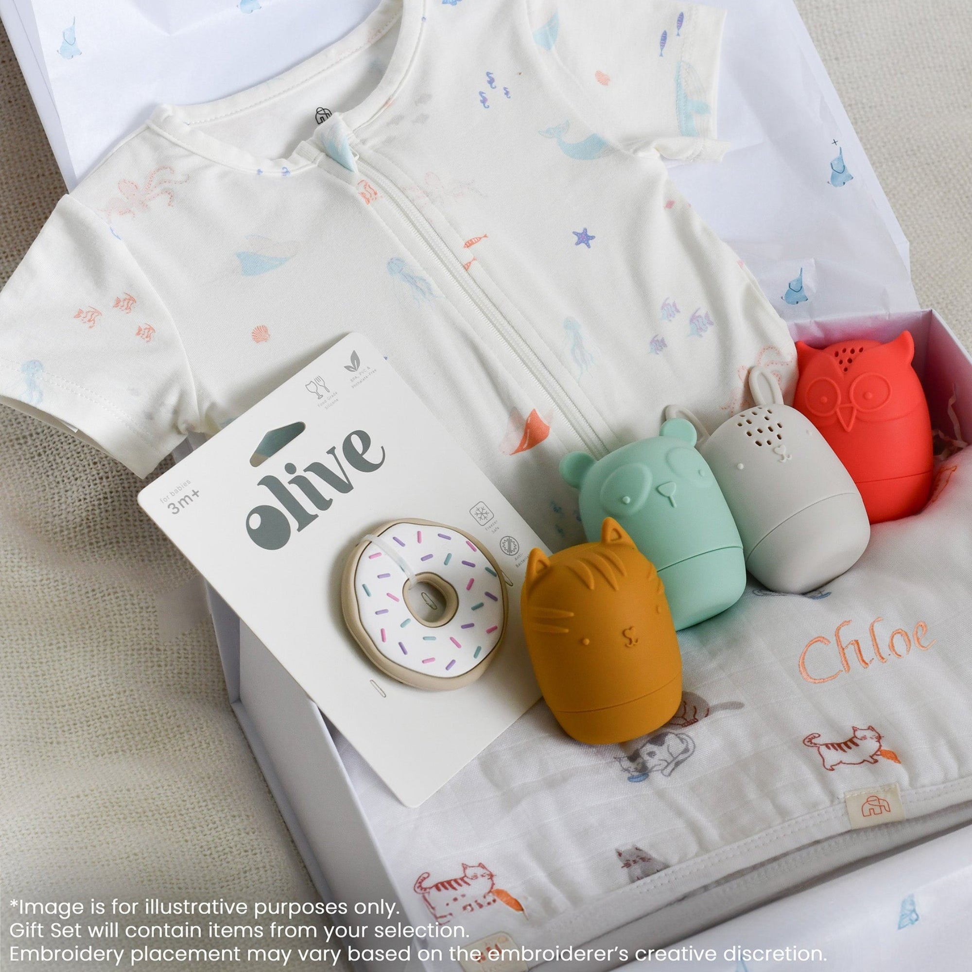 Sweet Sea Creatures Personalisable Baby Gift Set