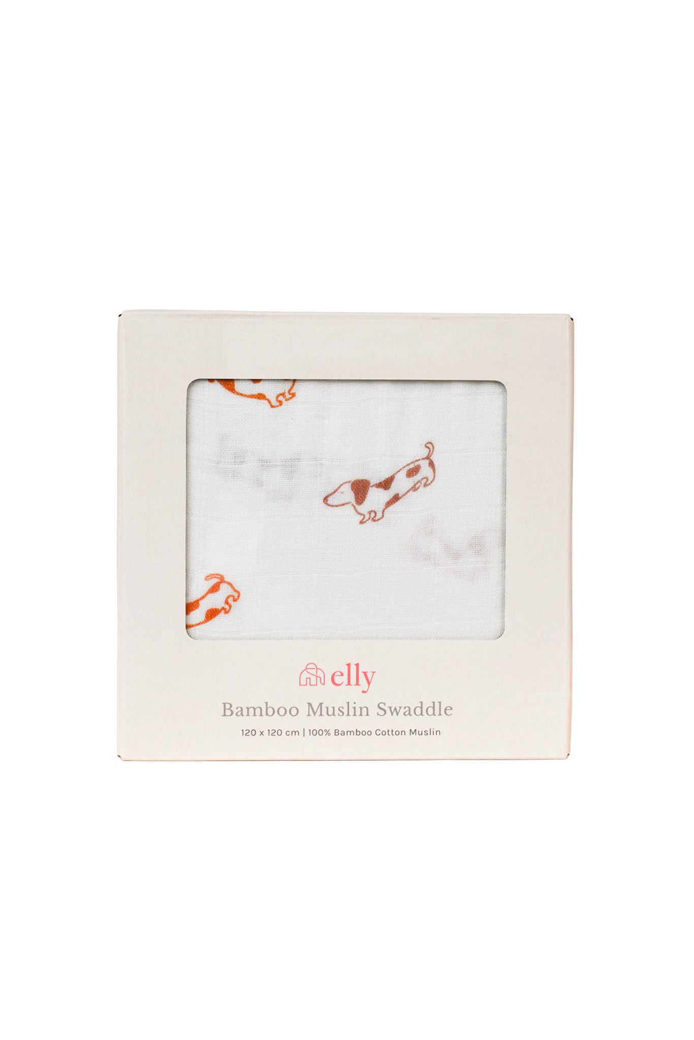 Bamboo Muslin Swaddle - Hot Dogs