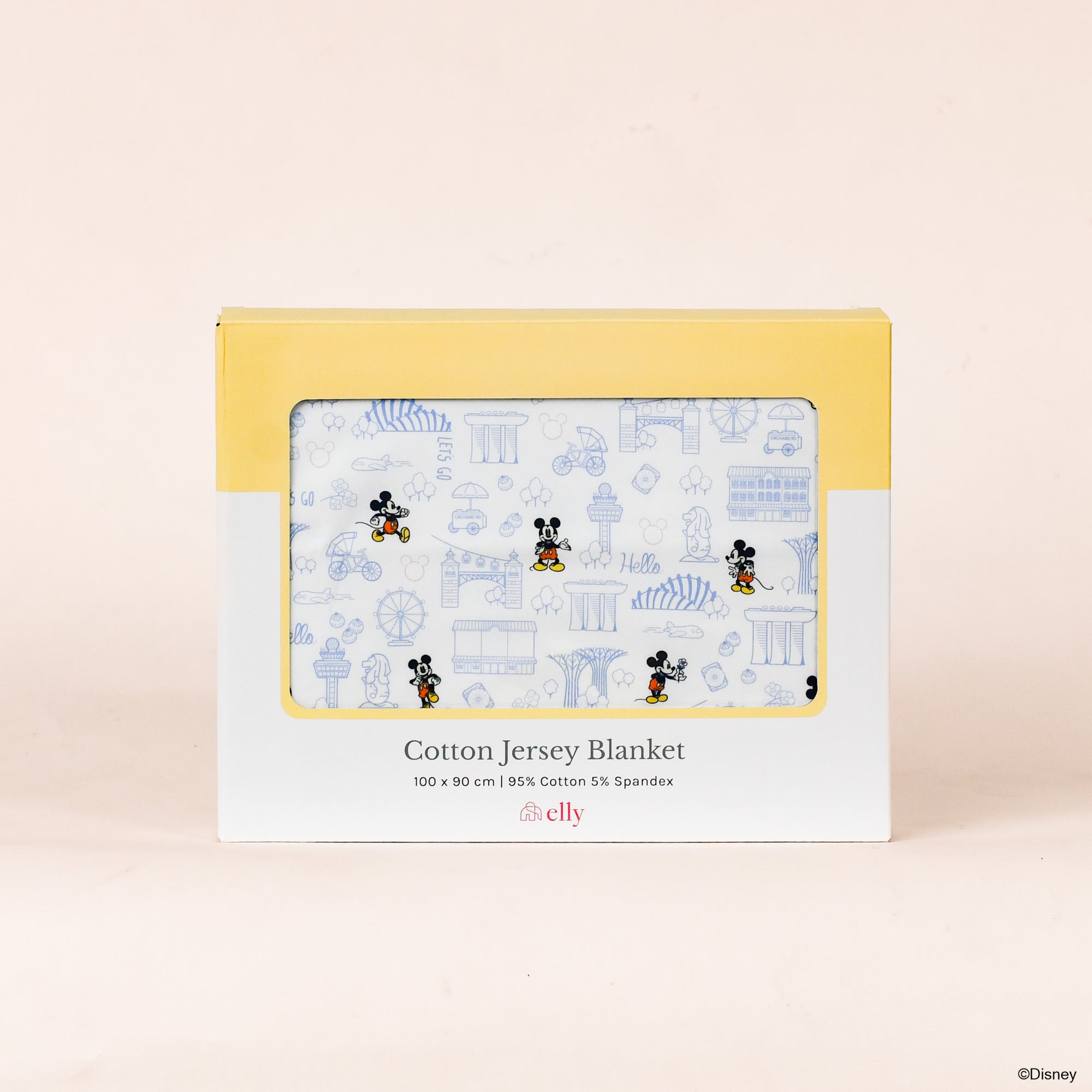 Jersey Blanket - Blue Hello Mickey