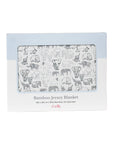 Bamboo Blanket - Grey Elephant Families