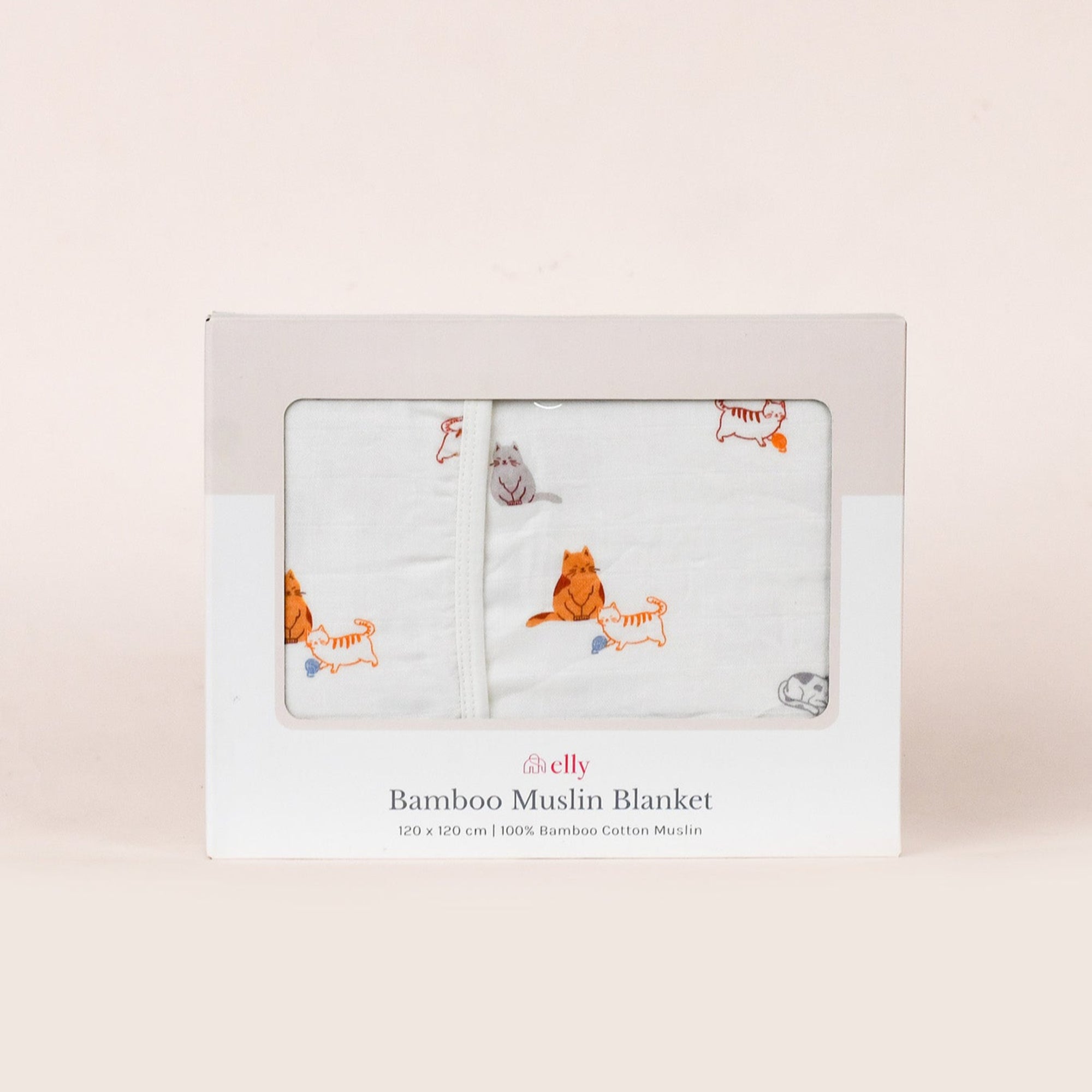Bamboo Muslin Blanket - Sleepy Cats