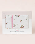 Bamboo Muslin Blanket - Floral Bunny